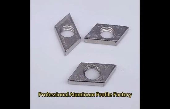 Custom Aluminum Extrusion Profile 3030 4040 Elastic Spring End Fastener